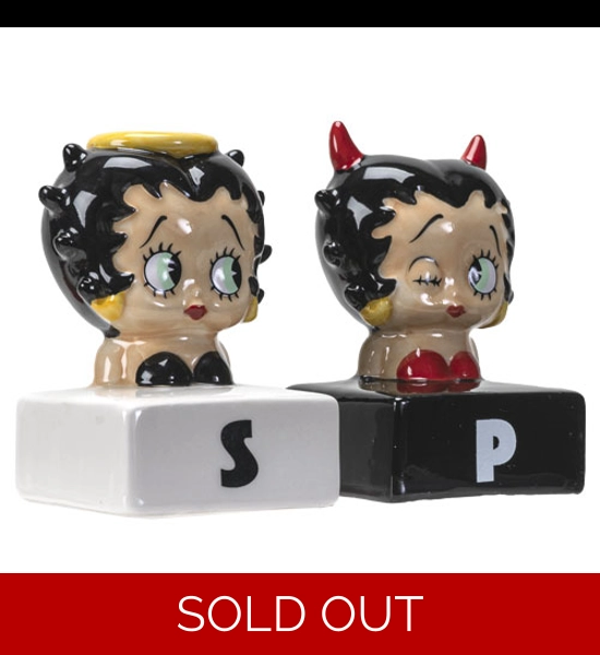 Betty Boop Angel / Devil Salt & Pepper Shaker Set